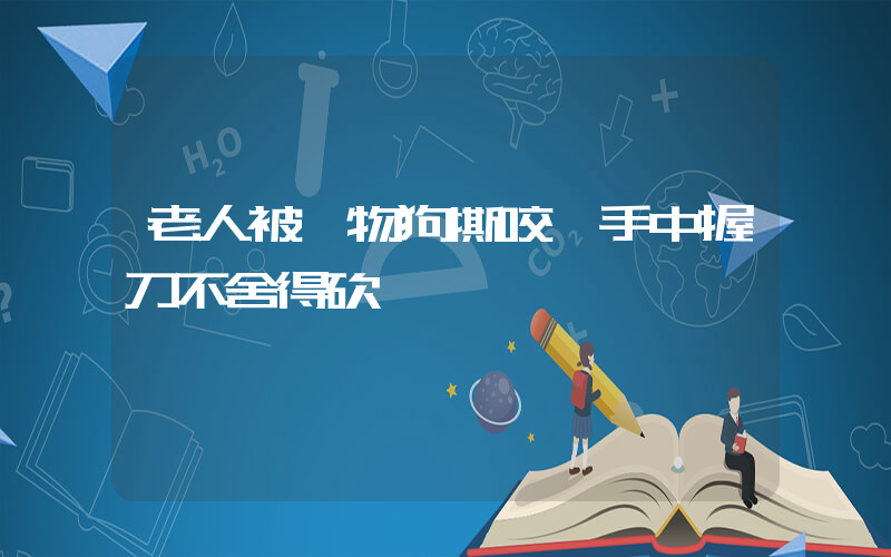 老人被寵物狗撕咬 手中握刀不舍得砍插圖